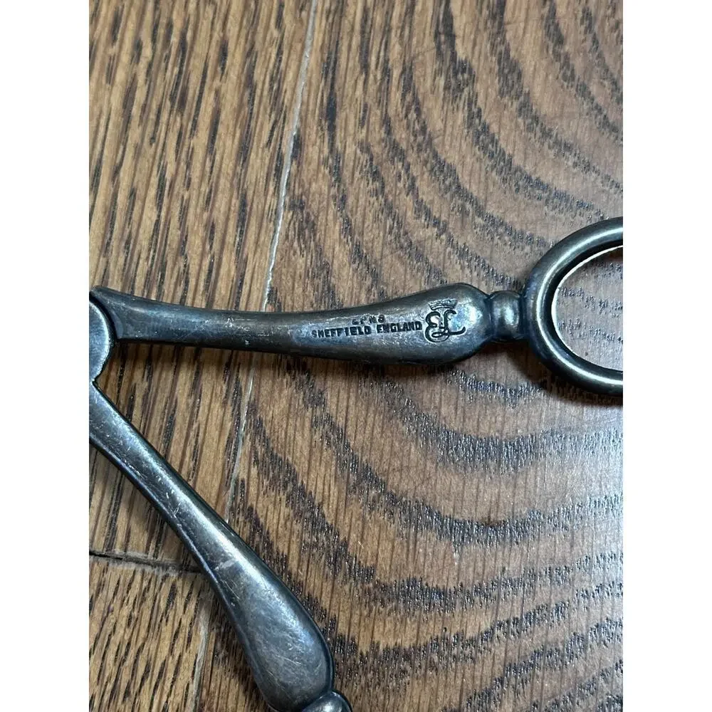 Silver Plated Scissor Style Salad Tongs‎ - Sheffield England